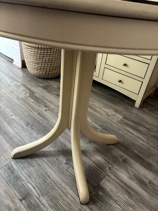 Mesa extensible madera maciza lacada (verde claro)