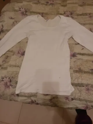 Maglia intima bianca manica lunga