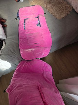 Saco Carrito Bebé Minnie Corazones Gris