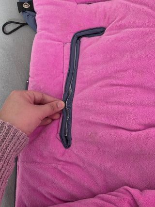 Saco Carrito Bebé Minnie Corazones Gris