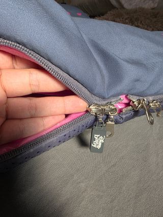 Saco Carrito Bebé Minnie Corazones Gris