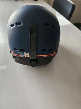 Casco de esquí SHRED azul y naranja