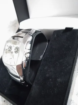 Reloj Lotus Hombre Plata y Blanco