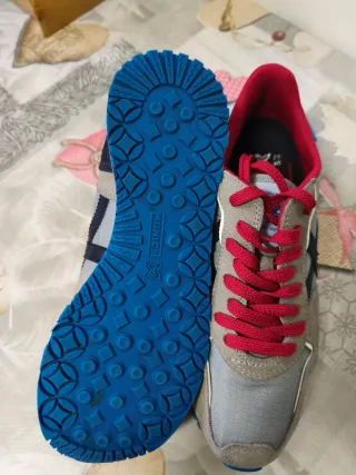 Zapatillas Munich Talla 40 Gris/Rojo