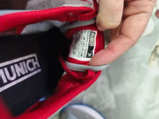 Zapatillas Munich Talla 40 Gris/Rojo