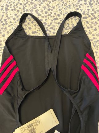 Bañador Adidas Negro y Rosa Talla 42 Nuevo!!