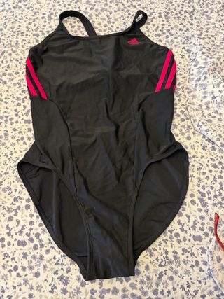 Bañador Adidas Negro y Rosa Talla 42 Nuevo!!
