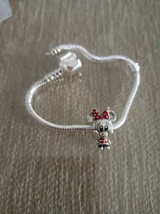 Abalorio Minnie Mouse Pandora Plata