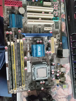 Kit placa Base, procesador Q6600, 8Gb de ram