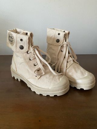 Scarponcini 36 casual tela grezza Made in Italy