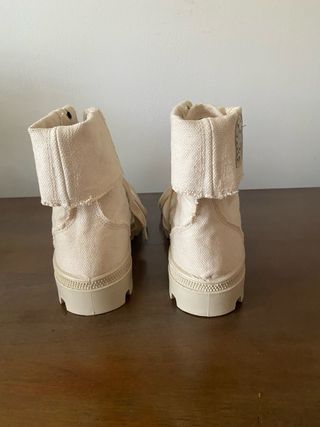 Scarponcini 36 casual tela grezza Made in Italy