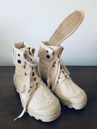 Scarponcini 36 casual tela grezza Made in Italy