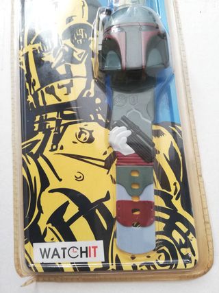 Reloj LCD Star Wars Boba Fett Vintage Watchit 1997