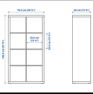 Estantería Kallax IKEA Negra