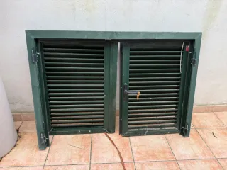 Ventanas aluminio con persianas mallorquinas