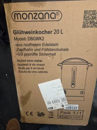 Calentador de vino caliente Monzana