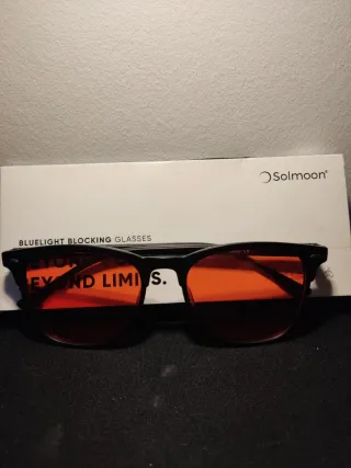 gafas con bloqueo de luz azul (rojas-amarillas)