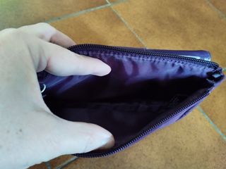 Neceser pequeño terciopelo Lancaster berenjena