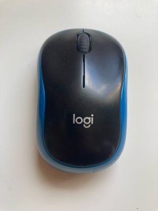 Ratón Logitech M185 Negro y Azul