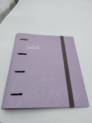 Casterli 72997 - Carpeta 4 anillas troquelada color Basic, Tapa forrada mate, Tamaño 320 x 275 x 40 mm, colores surtidos, Anilla