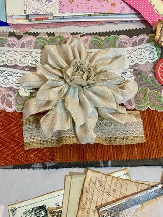 Lote 63 papeles y elementos Junkjournal (+130 pcs)