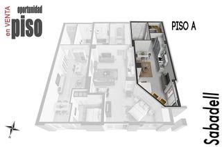 Piso en venta en Eixample - Sant Oleguer en Sabadell