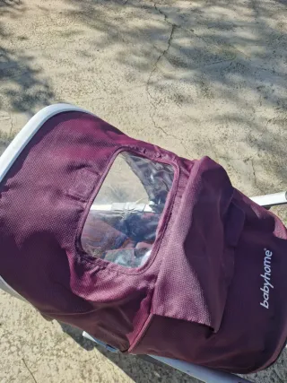 Carrito de bebé Babyhome color burdeos