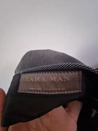 Traje formal Zara gris