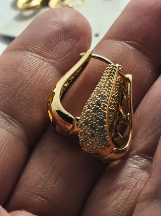Pendientes Oro 18k Bañados