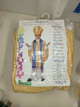 Disfraz Obispo varias tallas