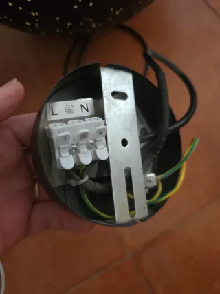 Lámpara Techo Estrellas Negra