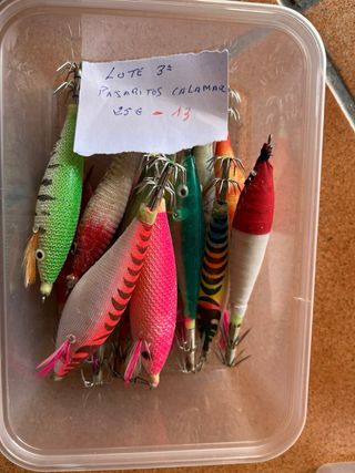 Lotes de 13 señuelos para pesca de calamar