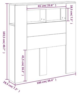 2 Cabeceros de cama blanco con LED