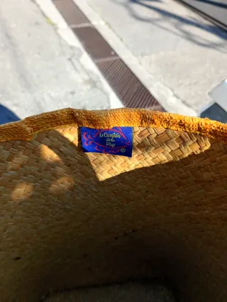 Borsa in vimini vintage Alassio da spiaggia