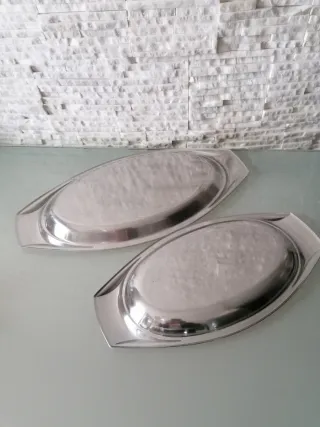 Vassoi AMC Acciaio Inox Set Piccolo e Grande