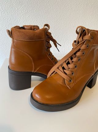 Botas de tacón mujer marrones