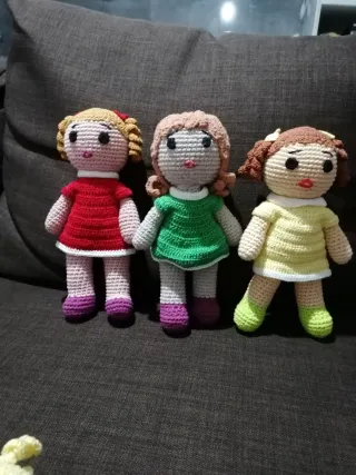 Muñecas crochet artesanales