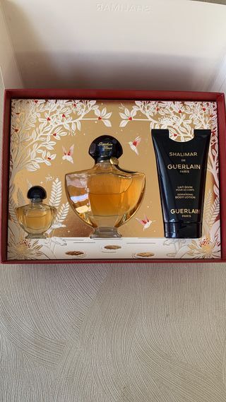 Estuche Perfume Shalimar Guerlain 3 Piezas