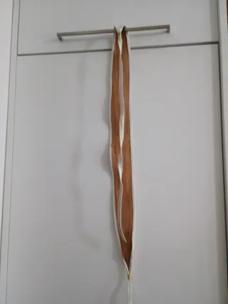 Cintura vera pelle bianco dettaglio oro