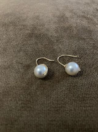 Pendientes perla cultivada hechos a mano