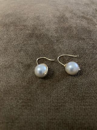 Pendientes perla cultivada hechos a mano