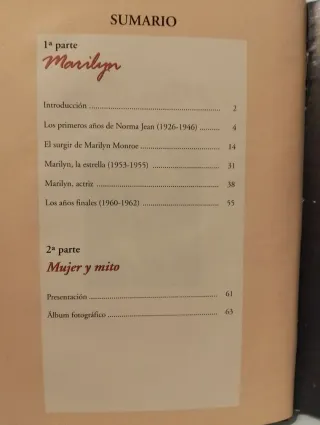 Lote de 2 libros de Marilyn