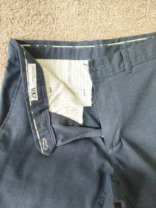 Calças Chino Zara Man Azuis