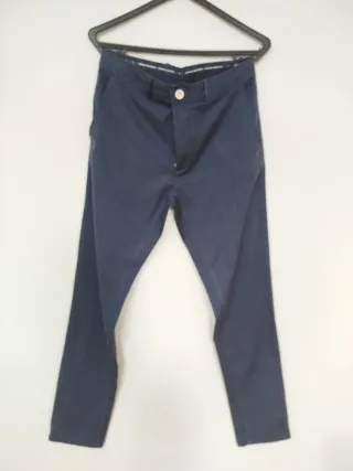 Calças Chino Zara Man Azuis
