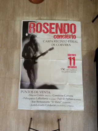 Cartel Concierto Rosendo