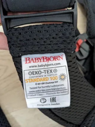 Mochila Portabebés BabyBjörn One Negra