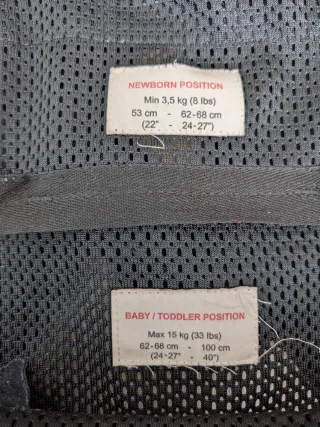 Mochila Portabebés BabyBjörn One Negra