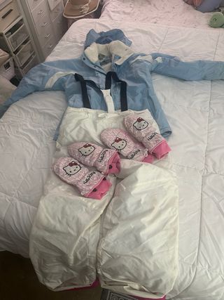 Conjunto esquí infantil + 2 pares guantes