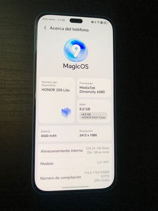 Honor 200 lite 8GB RAM 256GB