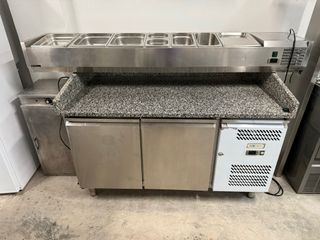 Mesa Fría Inox Tapa Granito